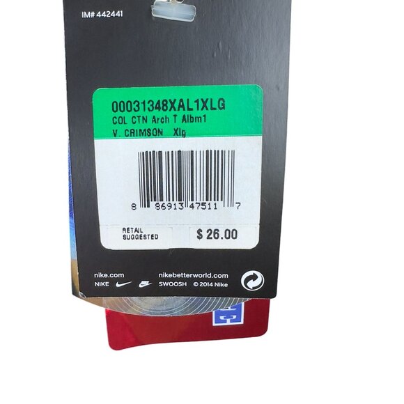 Nike Alabama Crimson Red Tank Top XL Collegiate Licensed Athletic Cut - Picture 4 of 8